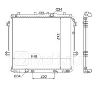 TY0009-150 - Радиатор охлаждения (SAT) Toyota Land Cruiser Prado 150 рестайлинг (2013-2017)