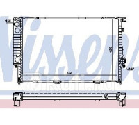 60747A - Радиатор охлаждения (NISSENS) BMW E32 (1991-1994)