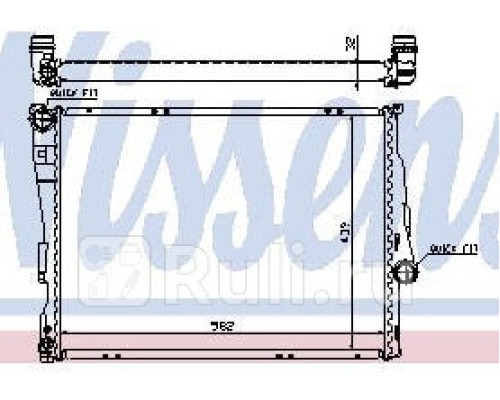 60782A - Радиатор охлаждения (NISSENS) BMW E46 (1998-2003)