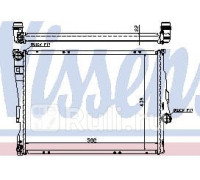 60784A - Радиатор охлаждения (NISSENS) BMW E46 (1998-2003)