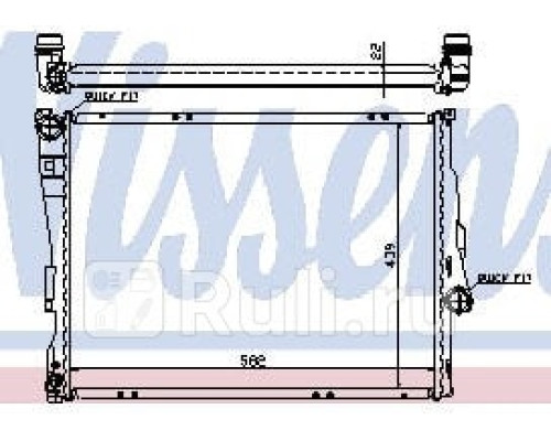 60784A - Радиатор охлаждения (NISSENS) BMW E46 (1998-2003)