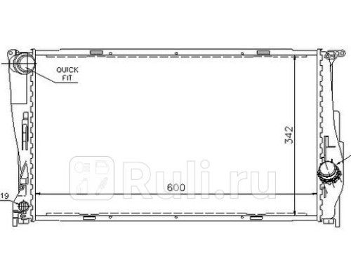 60785A - Радиатор охлаждения (NISSENS) BMW E87 (2003-)