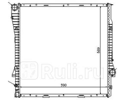 60788A - Радиатор охлаждения (NISSENS) BMW X5 E53 (2000-2003)