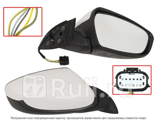 ST-16-0108 - Зеркало правое (SAT) Kia Ceed 2 (2015-2018)