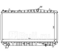 61633 - Радиатор охлаждения (NISSENS) Chevrolet Lacetti седан/универсал (2004-)