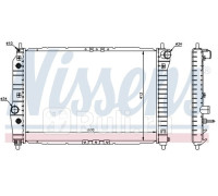 61637 - Радиатор охлаждения (NISSENS) Chevrolet Aveo T200 (2004-)