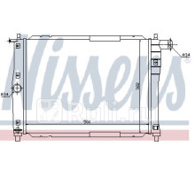 61644 - Радиатор охлаждения (NISSENS) Chevrolet Lanos (1997-)