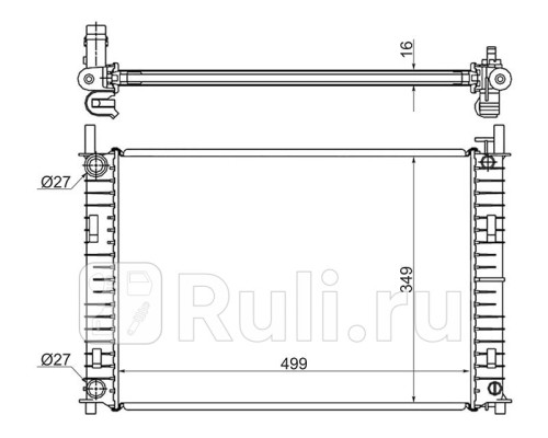 FD0008-1 - Радиатор охлаждения (SAT) Ford Fiesta 5 (2002-2005)