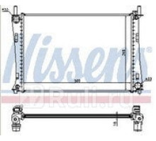62028A - Радиатор охлаждения (NISSENS) Ford Fiesta 5 (2002-)