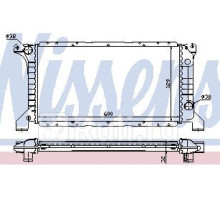 62177 - Радиатор охлаждения (NISSENS) Ford Transit 4 (1991-1994)