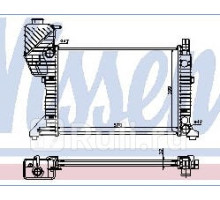 62687A - Радиатор охлаждения (NISSENS) Mercedes Sprinter 901-905 (1994-)