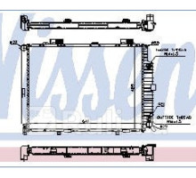 62689A - Радиатор охлаждения (NISSENS) Mercedes W210 (1995-)