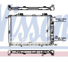 62691A - Радиатор охлаждения (NISSENS) Mercedes W210 (1995-)