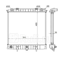 LR0003-94D - Радиатор охлаждения (SAT) Range Rover 2 (1994-2002)