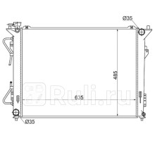 HY0007 - Радиатор охлаждения (SAT) Hyundai Sonata 5 NF (2004-2010)