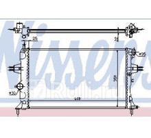 630041 - Радиатор охлаждения (NISSENS) Opel Astra G (1998-)