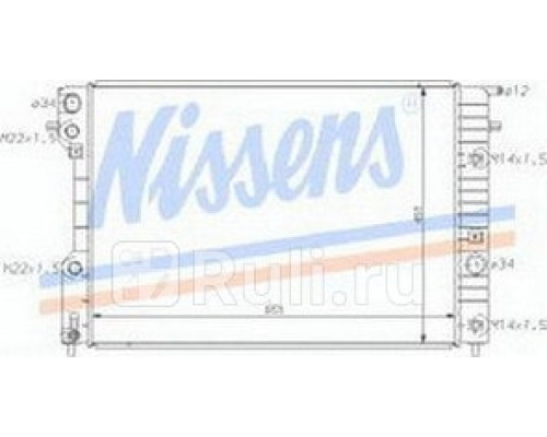 63072A - Радиатор охлаждения (NISSENS) Opel Omega B (1994-1999)