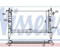 632761 - Радиатор охлаждения (NISSENS) Opel Astra F (1991-1997)