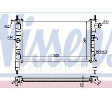 632761 - Радиатор охлаждения (NISSENS) Opel Astra F (1991-1997)