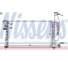 63716 - Радиатор охлаждения (NISSENS) Citroen Berlingo (1996-)