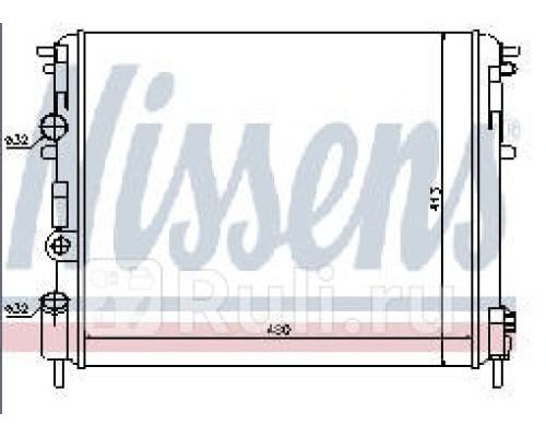 637931 - Радиатор охлаждения (NISSENS) Renault Symbol 1 (1999-2002)