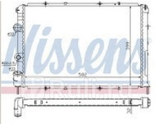 63938A - Радиатор охлаждения (NISSENS) Renault Megane 1 (1995-)