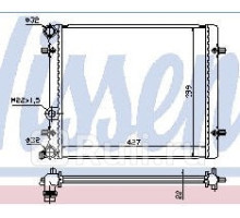 641011 - Радиатор охлаждения (NISSENS) Seat Toledo (1996-2001)