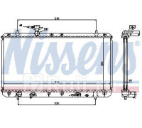 64166A - Радиатор охлаждения (NISSENS) Suzuki Liana (2001-)