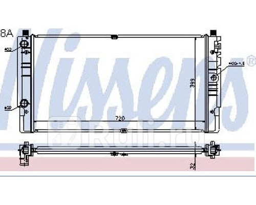 65238A - Радиатор охлаждения (NISSENS) Volkswagen Transporter T4 (1996-)