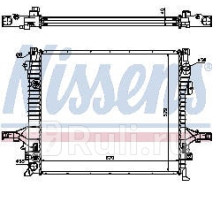 65613A - Радиатор охлаждения (NISSENS) Volvo XC90 (2003-)