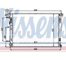 66676 - Радиатор охлаждения (NISSENS) Kia Ceed 1 (2007-)