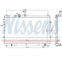 67097 - Радиатор охлаждения (NISSENS) Hyundai Starex (2007-2018)
