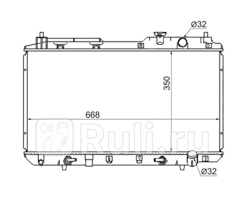 HD0004-2R - Радиатор охлаждения (SAT) Honda CR V 1 (1996-2002)