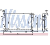 67479 - Радиатор охлаждения (NISSENS) Hyundai Tucson 1 (2004-)