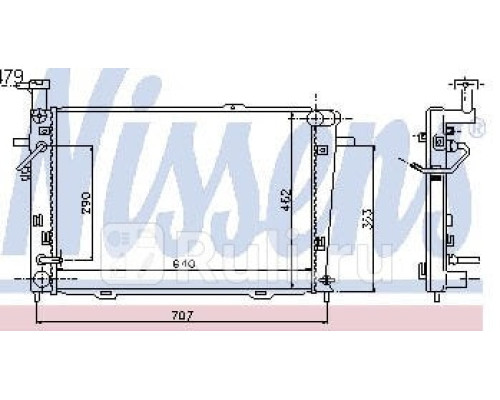 67479 - Радиатор охлаждения (NISSENS) Hyundai Tucson 1 (2004-)