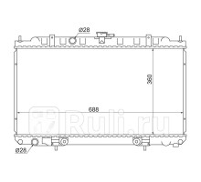 SG-NS0001-16 - Радиатор охлаждения (SAT) Nissan Sunny FB15 (1998-2004)