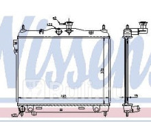 67495 - Радиатор охлаждения (NISSENS) Hyundai Getz (2002-2005)