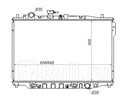 SG-MZ0002 - Радиатор охлаждения (SAT) Mazda 626 GD (1987-1992)