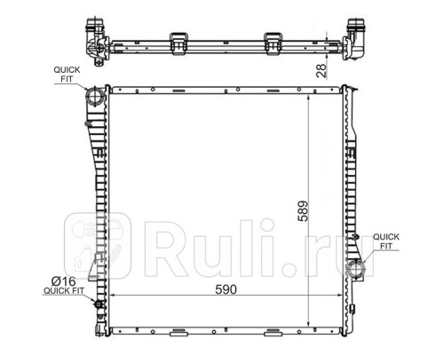 BW0010 - Радиатор охлаждения (SAT) BMW X5 E53 (1999-2003)