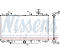 68536 - Радиатор охлаждения (NISSENS) Mazda 6 GJ (2012-2018)