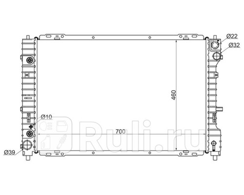 MZ0009-AJ - Радиатор охлаждения (SAT) Mazda Tribute (2004-2007)