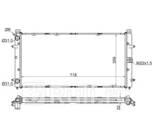 SG-VW00T4-D - Радиатор охлаждения (SAT) Volkswagen Transporter T4 (1990-2003)