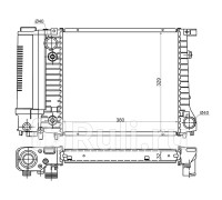 SG-BW0009 - Радиатор охлаждения (SAT) BMW E30 (1982-1990)