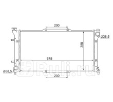 SB0003 - Радиатор охлаждения (SAT) Subaru Legacy BD/BG (1993-1999)