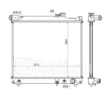 SK0001-D - Радиатор охлаждения (SAT) Suzuki Grand Vitara (1997-2006)