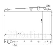 TY0030-MZ - Радиатор охлаждения (SAT) Toyota Estima (2000-2006)