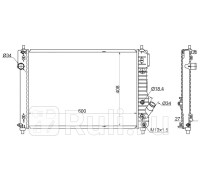 SG-CH0008 - Радиатор охлаждения (SAT) Chevrolet Aveo T255 (2008-2011)