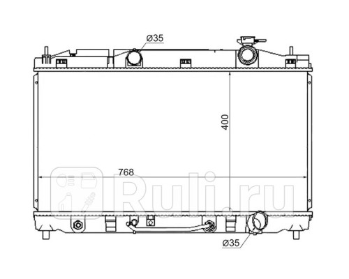 TY0003-GSV40 - Радиатор охлаждения (SAT) Toyota Camry 40 (2006-2009)