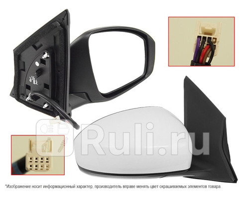 ST-DTW6-940-1 - Зеркало правое (SAT) Nissan Tiida (2015-2018)