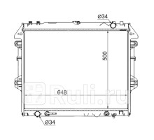 TY0014 - Радиатор охлаждения (SAT) Toyota Hilux (2004-2011)